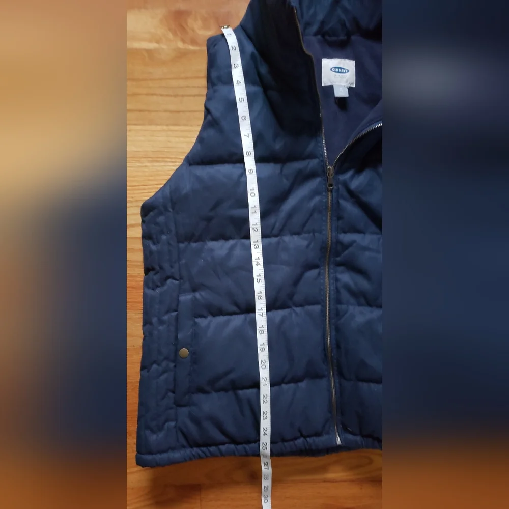Old Navy Men's Puffy Puffer Quilted Vest Jacket Full Zip XL Winter Snowboarding - Picture 4 of 7
